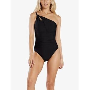 Helen Jon Women's Black Toga One-Piece Bodysuit Size M
